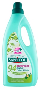 Sanytol Dezinfekce na podlahy a plochy s vůní Eukalyptu a Máty