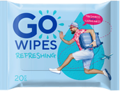 GoWipes Osvěžující vlhčené ubrousky s vitamínem E a D-panthenolem (univerzální)