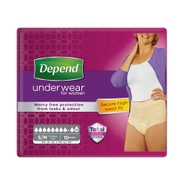 Depend Maximum pro ženy S/M natahovací kalhotky vyšší pas 10 ks
