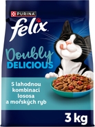 Felix Doubly Delicious granule pro kočky losos,mořské ryby