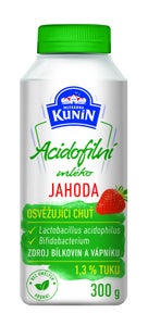 Mlékárna Kunín Mlékarna Kunín Acidofilní mléko jahoda (1,3%)