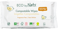 ECO by Naty Vlhčené ubrousky bez vůně - pro citlivou pokožku