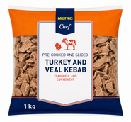 Metro Chef Kebab mix krůtí/telecí, krájený, mražený