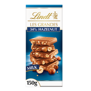 Lindt Les Grandes Milk Hazelnut čokoláda