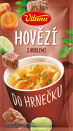 Vitana Do hrnečku Instantní hovězí polévka s nudlemi