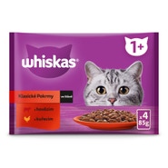 Whiskas Kapsičky klasický výběr ve šťávě pro dospělé kočky 4x85g