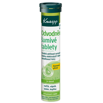 Czech Republic product data sample: Kneipp Šumivé tablety na podporu odvodnění, 20ks