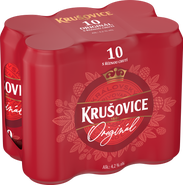 Krušovice Královský Originál 10, světlé výčepní, plech multipack 6x500 ml