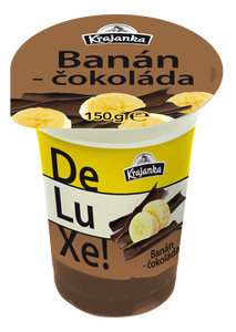 Krajanka DeLuXe smetanový jogurt 7,5% banán-čokoláda