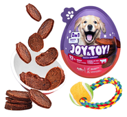JOY&TOY Vajíčko pro psy s překvapením Beef Coins - hovězí masíčko
