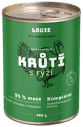 Louie Krůtí konzerva s rýží, vitamíny a minerály pro psy
