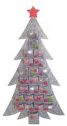 Anděl Přerov Kalendář adventní filcový šedý strom, 50x93cm