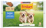 Friskies Junior kapsičky pro štěňata, kuře ve šťávě 4x85g