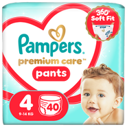 Pampers Premium Plenkové kalhotky Value Pack, vel. 4 (9-14 kg)
