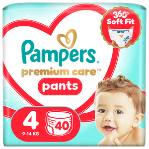Pampers Premium Plenkové kalhotky Value Pack, vel. 4 (9-14 kg)