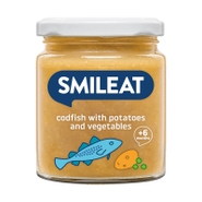 Smileat BIO příkrm divoká treska s brambory, zeleninou a extra panenským olivovým olejem