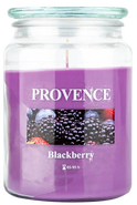 Provence Svíčka ve skle s víčkem Ostružina 510g
