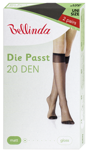Bellinda dámské podkolenky DIE PASST 20 DEN černé