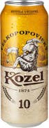 Velkopopovický Kozel 10. světlý výčepní. plech
