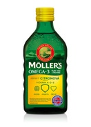 Mollers Omega 3 Rybí olej Citron 250 ml
