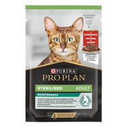 ProPlan Cat Maintenance Sterilised, hovězí kapsička pro kočky