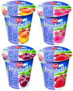Jogobella bez laktózy (Višeň, Jahoda, Broskev, Malina)