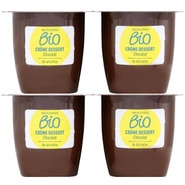 Monoprix Biologique Bio krémový dezert s příchutí čokolády 4x95g