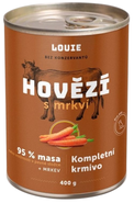 Louie Hovězí konzerva s mrkví, vitamíny a minerály pro psy