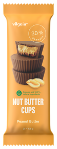 Vilgain Nut Butter Cups BIO arašídové máslo 3x13g