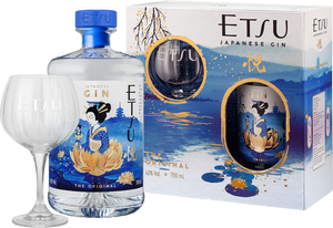 Etsu Japan gin 43%  + sklenice