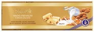 Lindt Čokoláda Gold Tablet Švýcarská bílá s mandlemi