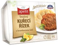 apetit Smažený kuřecí řízek s bramborovou kaší