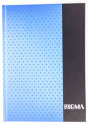 Sigma Záznamní kniha A5, linkovaná, modrá, 80 listů