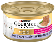 Gourmet Kitten konzerva pro koťata, telecí paštika