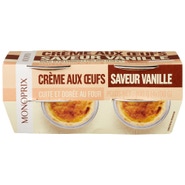 Monoprix Vaječný krém s vanilkovou příchutí (4x 100 g)