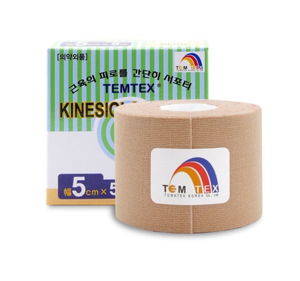 Czech Republic product data sample: TEMTEX Kinesio tape 5 cm x 5 m tejpovací páska béžová