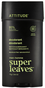 Attitude Super leaves Pánský deodorant bez hliníku - matcha a bergamot