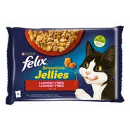Felix Sensations Jellies Kapsy pro kočky hovězí+kuřecí 4x85g