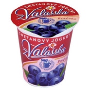 Mlékárna ValMez Smetanový jogurt z Valašska borůvka