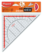 Maped Trojúhelník úhloměr technický, 26 cm