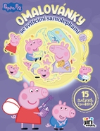 JIRI MODELS Omalovánky se svítícími samolepkami Prasátko Peppa