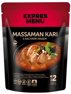 EXPRES MENU Massaman kari Thajské kari s kachním masem, 2 porce