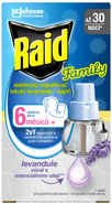 Raid Family Elektrický odpařovač proti komárům levandule - náhradní náplň