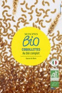 Monoprix BIO Celozrnné těstoviny, kolínka