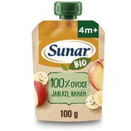 Sunar BIO ovocná kapsička jablko, banán 4m+