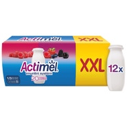 Actimel Probiotický jogurtový nápoj s vitamíny malina-lesní plody 12x100g