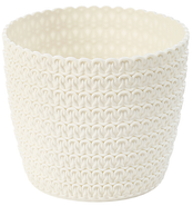 Nohel Garden Obal na květník Magnolia Jersey krémový, 16 cm 