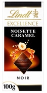 Lindt Excellence Hořká čokoláda s kousky karamelu a lískových ořechů