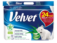 Velvet Toaletní papír bílý 3vrstvý, 24 rolí