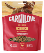 Carnilove Crunchy Snack Ostrich with Blackberries pro psy